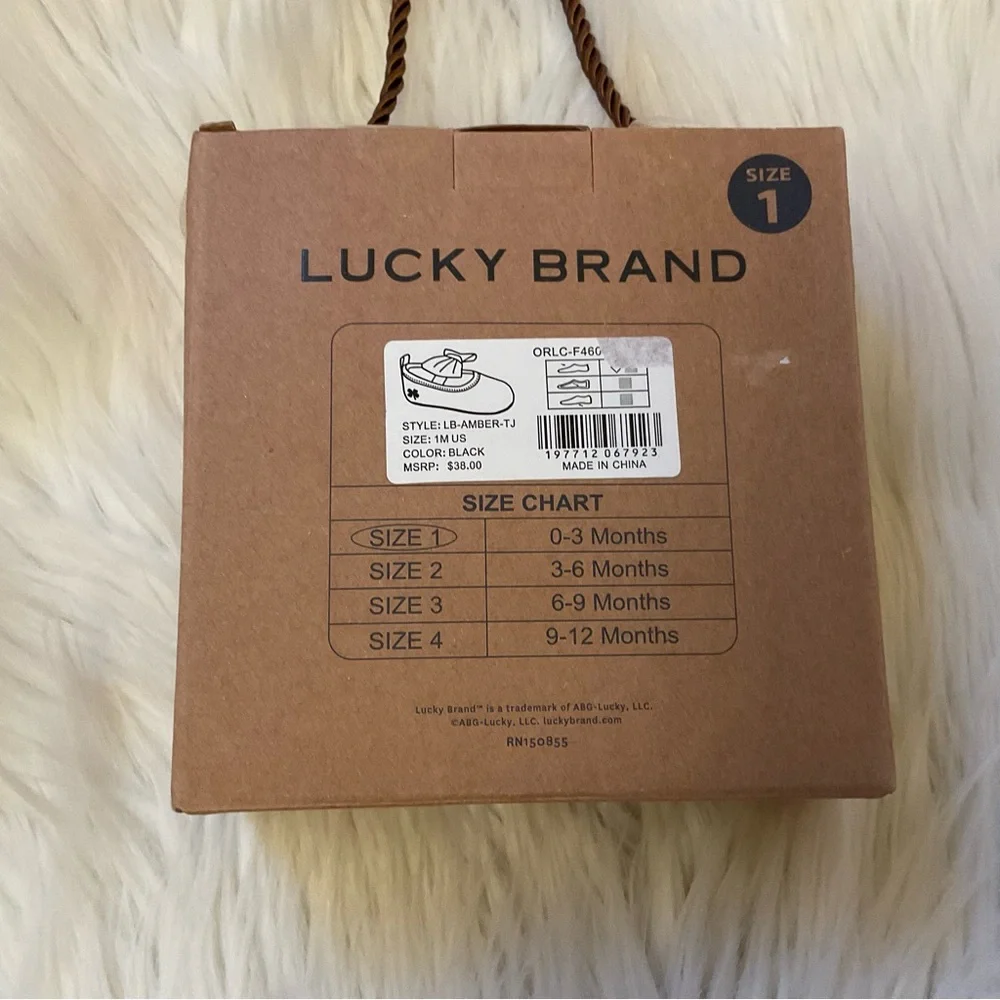 Lucky Brand Amber Crib Shoes - New in Box - Size 1